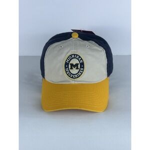 Vintage 90's Michigan Wolverines Adjustable Strap Hat Cap Twins Enterprise NWT